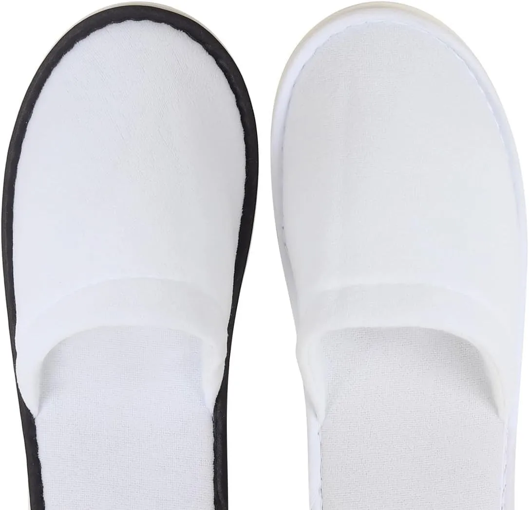 10-20 Pairs Disposable Slippers for Guests Hotel Slippers Bulk Spa Slippers Closed Toe House Slippers Guest Slippers Bulk for Adult for Men and Women