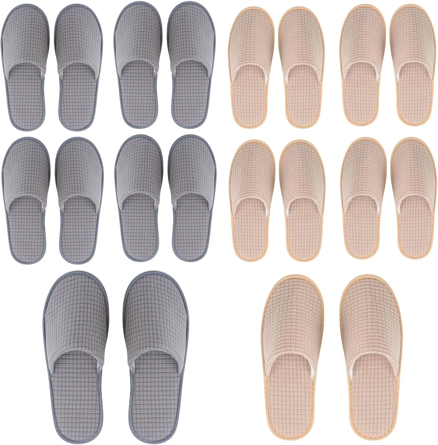 10-20 Pairs Disposable Slippers for Guests Hotel Slippers Bulk Spa Slippers Closed Toe House Slippers Guest Slippers Bulk for Adult for Men and Women
