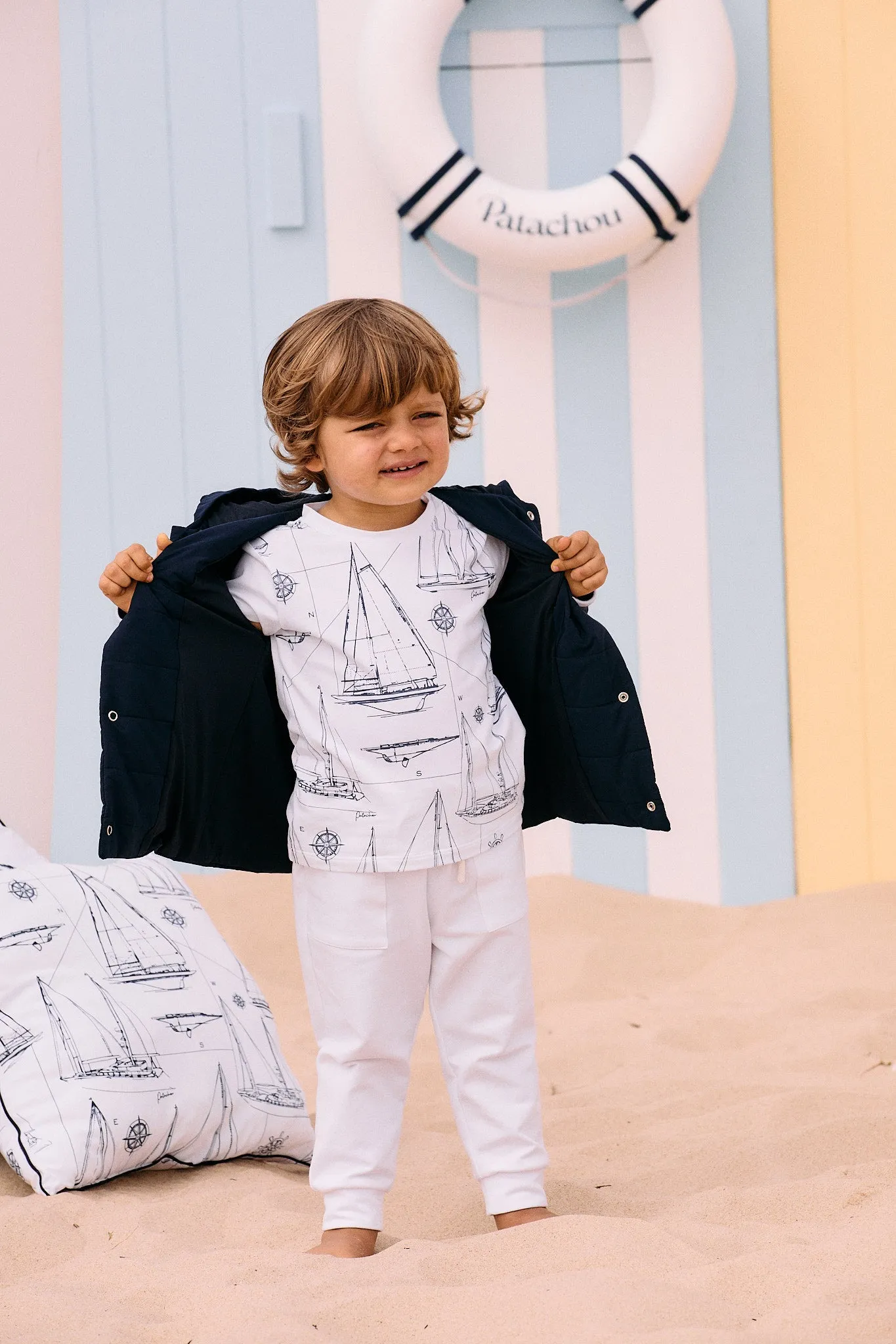 33364 Patachou Yacht Printed T-Shirt