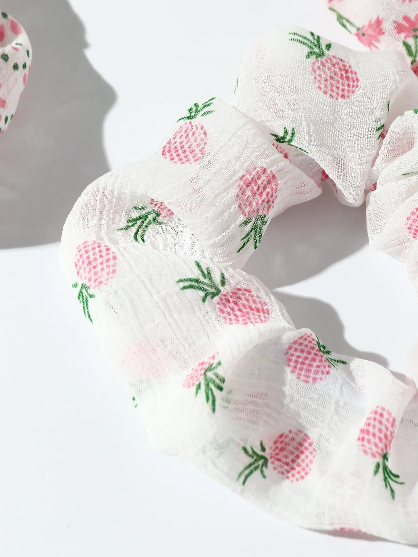 6pcs Printed Wide Bow Hair Scrunchies