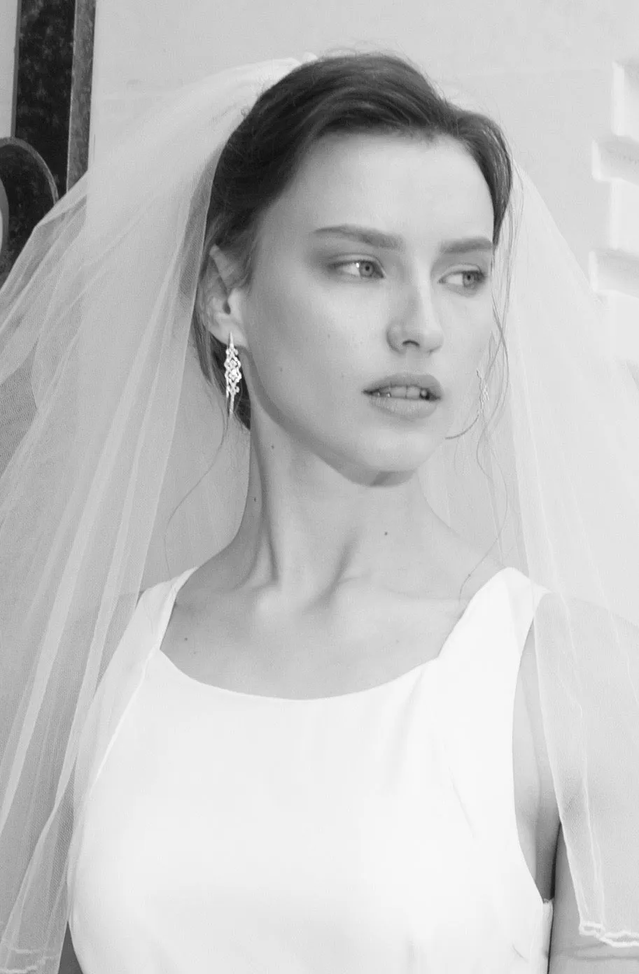 Adorned hoop earrings