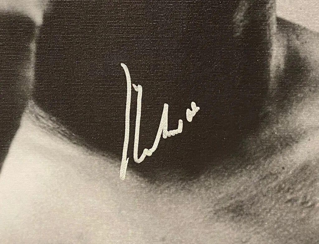 ALI - ' LOUDMOUTH ' PHOTO ON CANVAS HAND SIGNED BY MUHAMMAD ALI