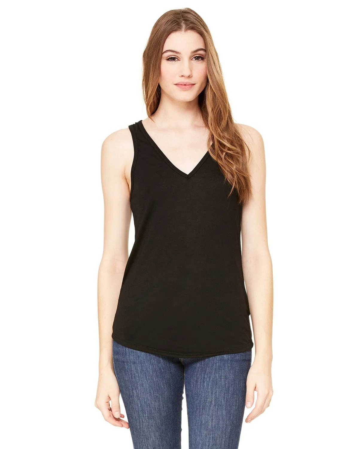 Bella Canvas Ladies Flowy V-Neck Tank