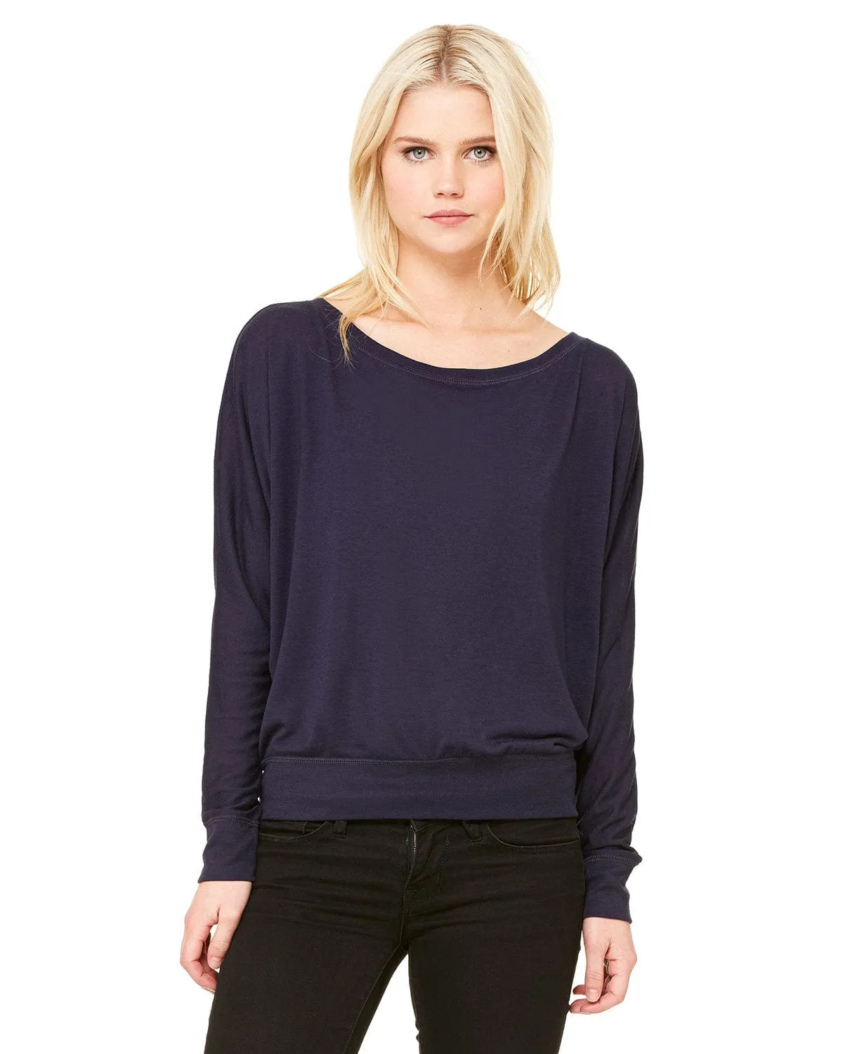 Bella Canvas Ladies Long Sleeve Off The Shoulder Top