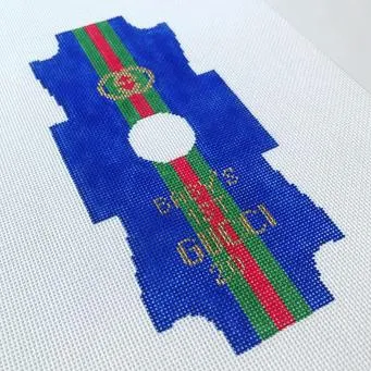 BFC-09B - GUCCI INSPIRED, ONESIE ORNAMENT, BLUE,