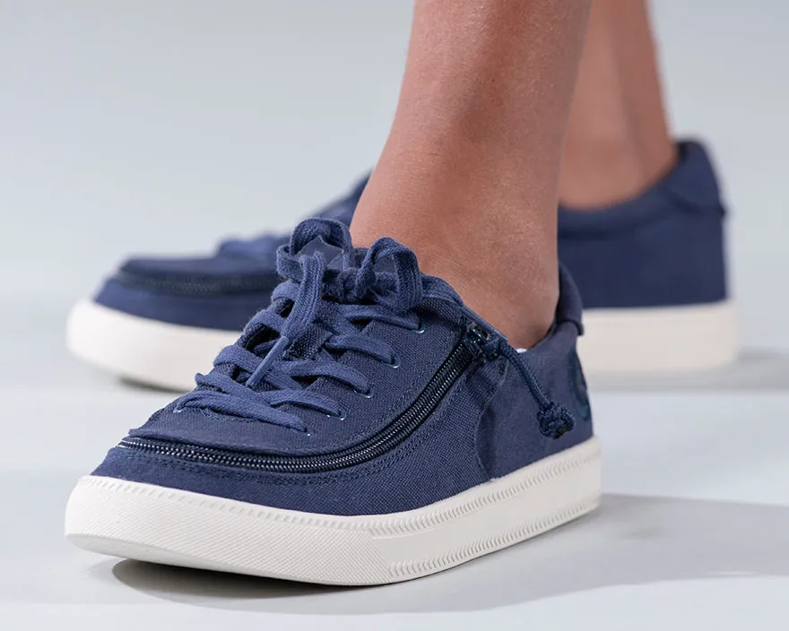 Billy Kid's Navy BILLY Sustainable Lace Lows