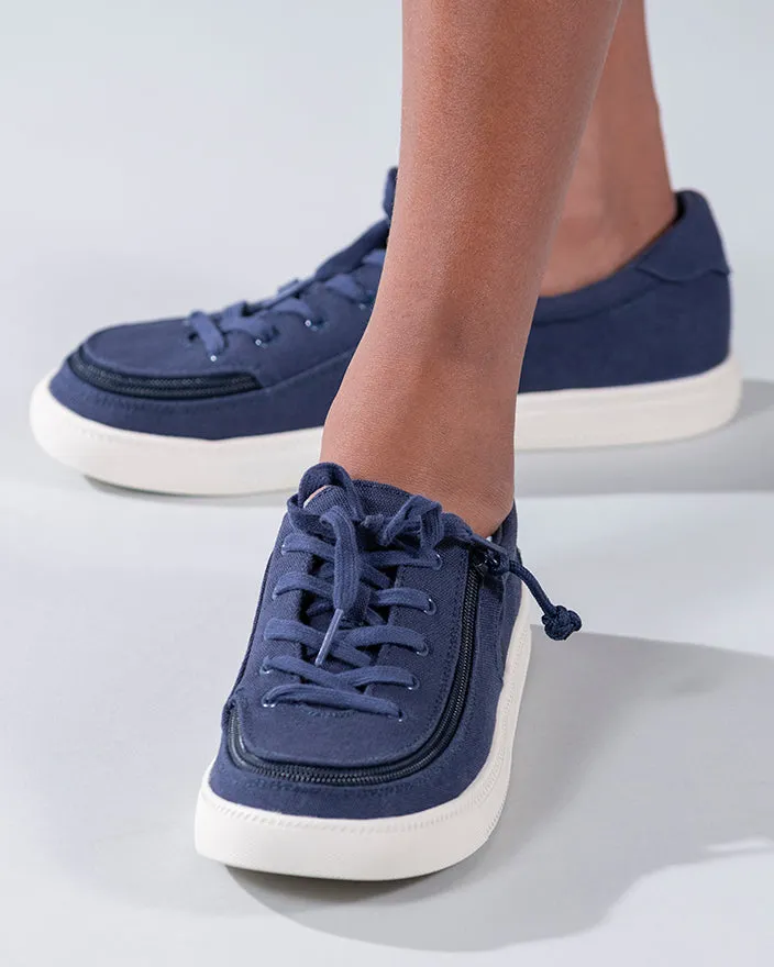 Billy Kid's Navy BILLY Sustainable Lace Lows