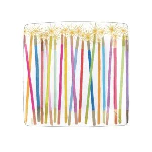 Birthday Candles Paper Dessert Plates