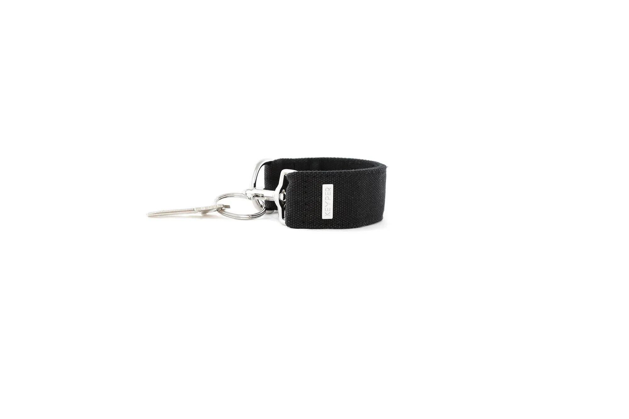 Black CLASSIC CANVAS KEYPER® key ring