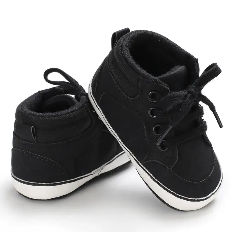 Black Fashion Casual Shoes for Newborn  Boys And Girls