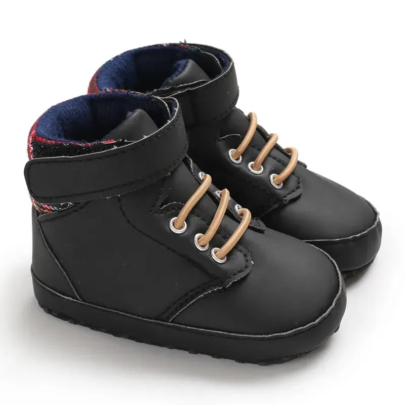 Black Fashion Casual Shoes for Newborn  Boys And Girls