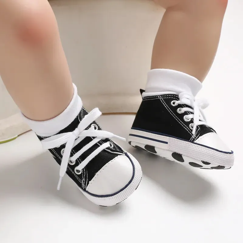 Black Fashion Casual Shoes for Newborn  Boys And Girls