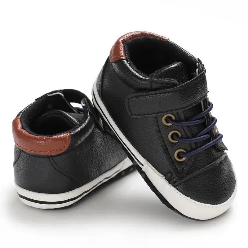 Black Fashion Casual Shoes for Newborn  Boys And Girls