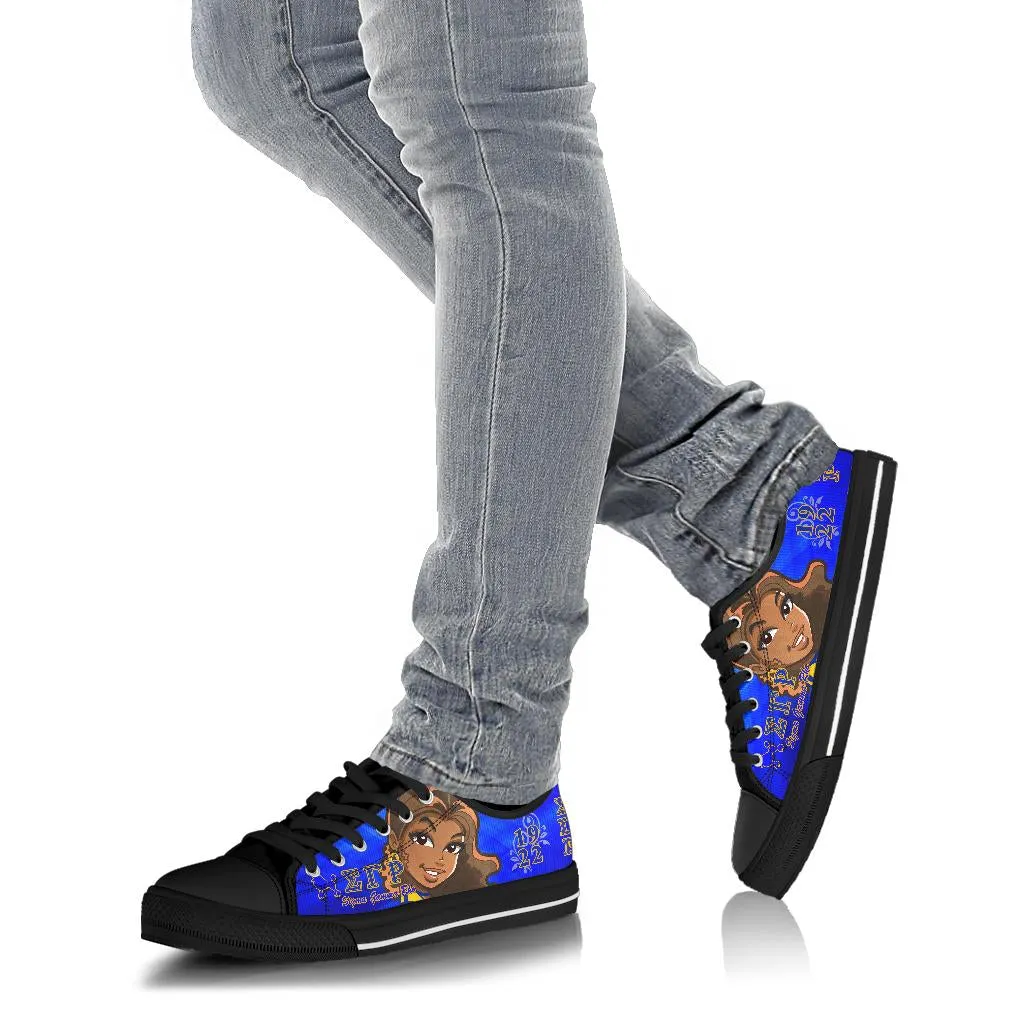Blue and Gold Sneaker S3422