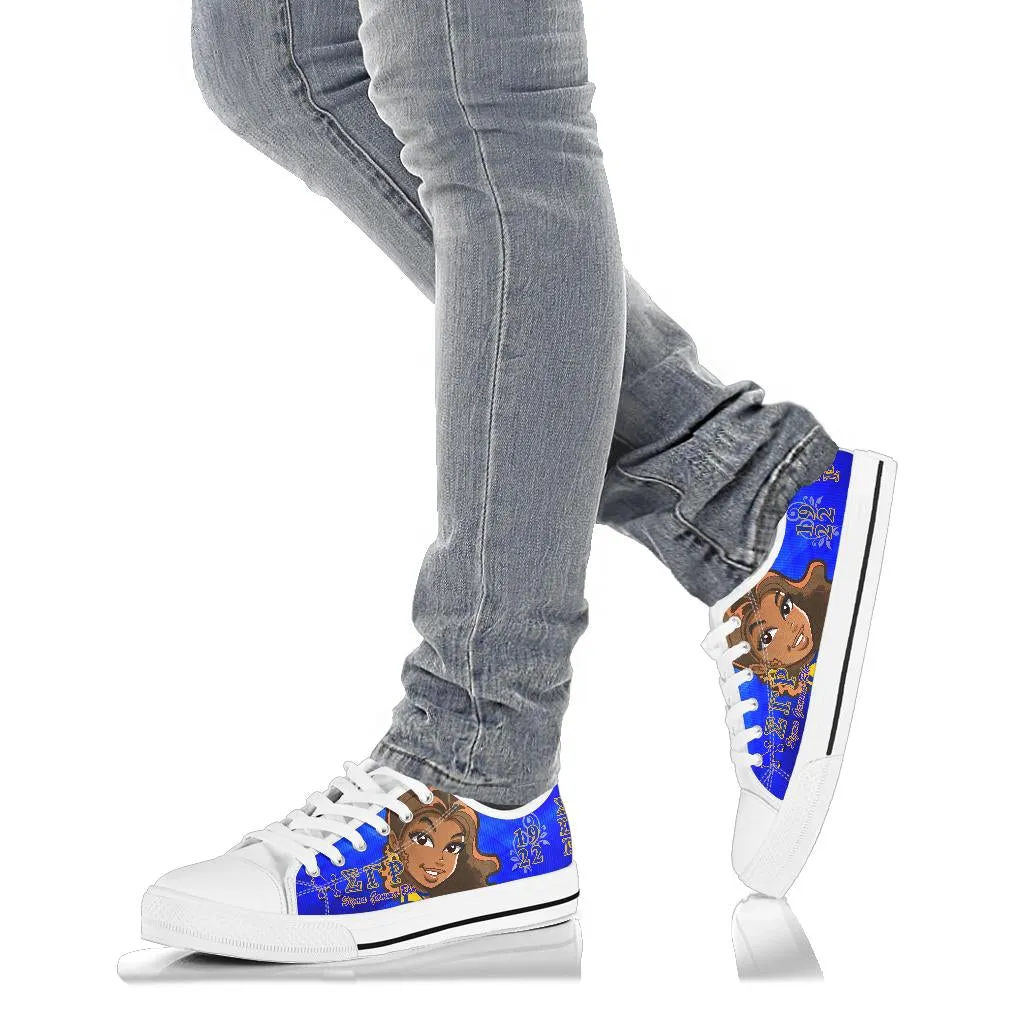 Blue and Gold Sneaker S3422