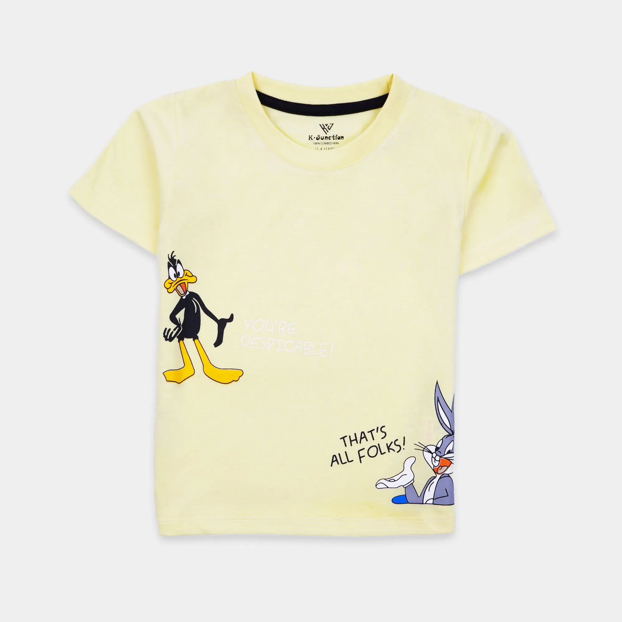 Boys Half Sleeves-Printed T-Shirt (Bugs)