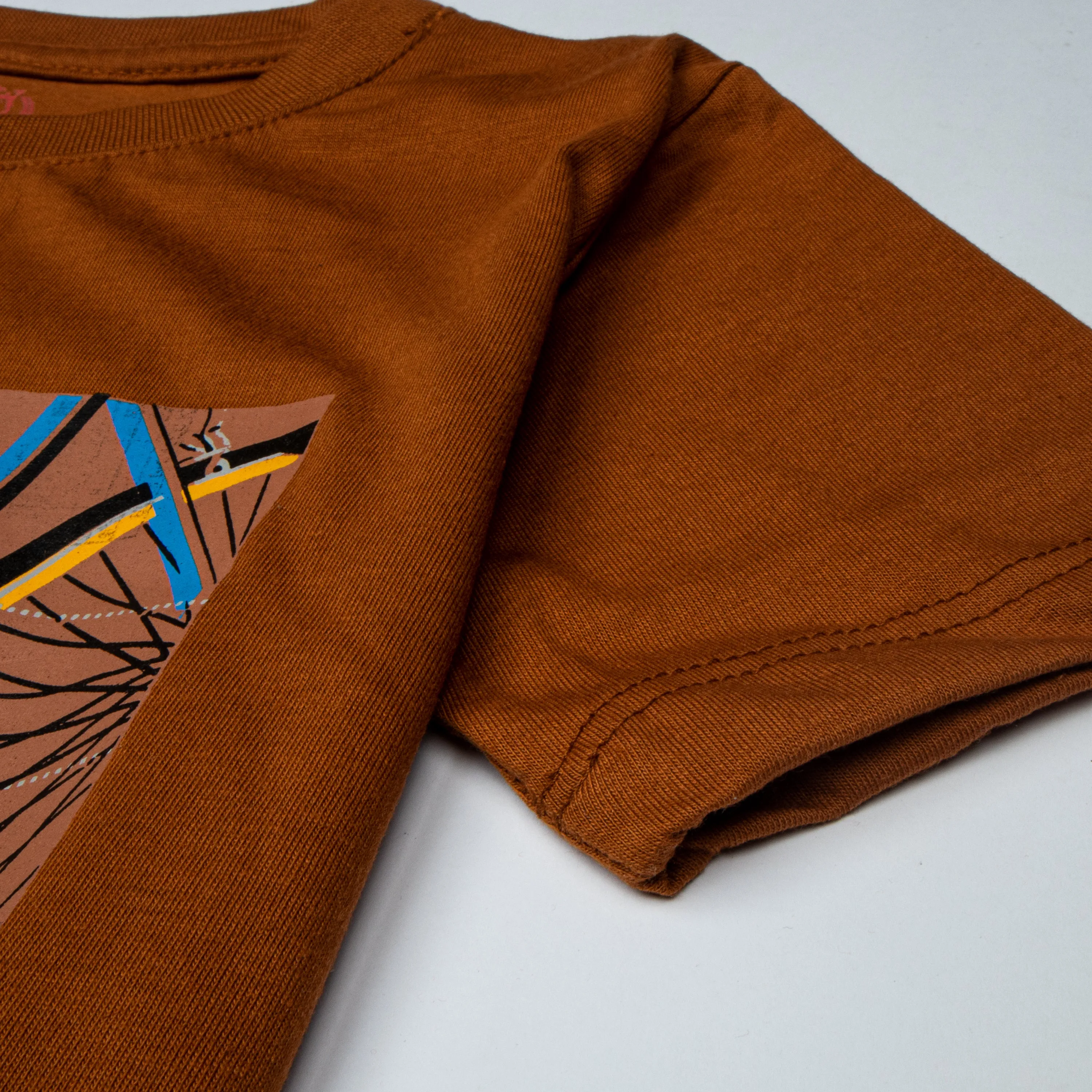 Boys Half Sleeves-Printed T-Shirt (Cycle)