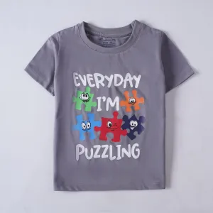 Boys Half Sleeves-Printed T-Shirt (Everyday)