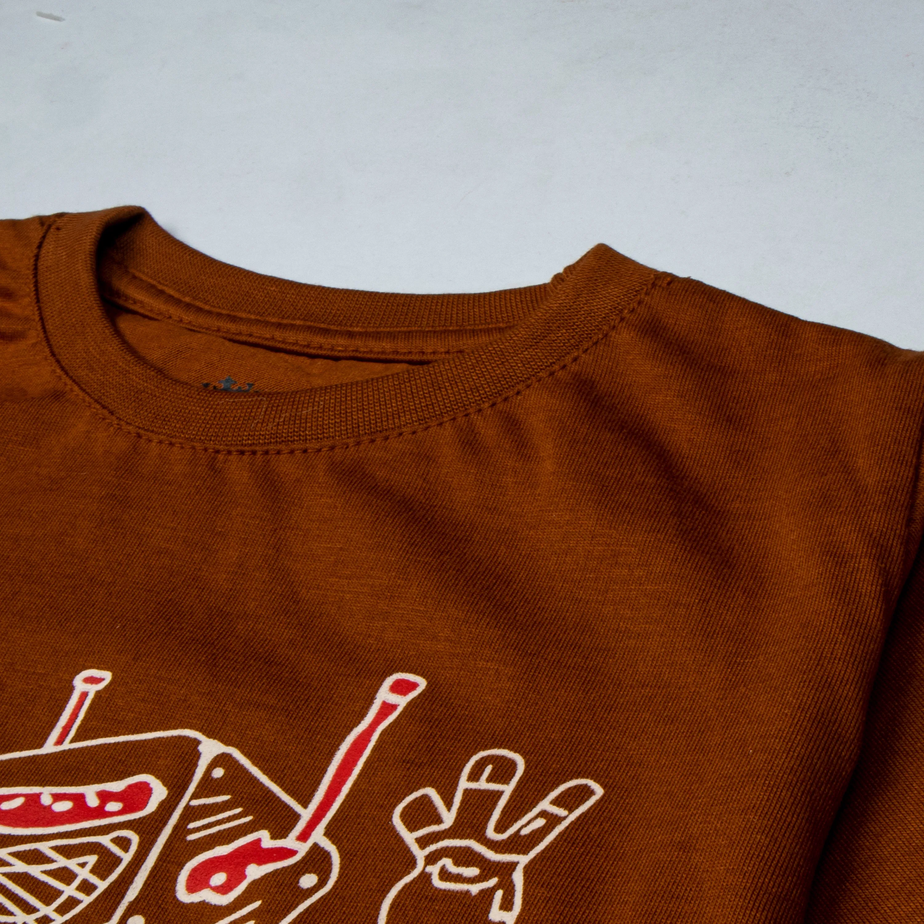 Boys Half Sleeves-Printed T-Shirt (Robot)
