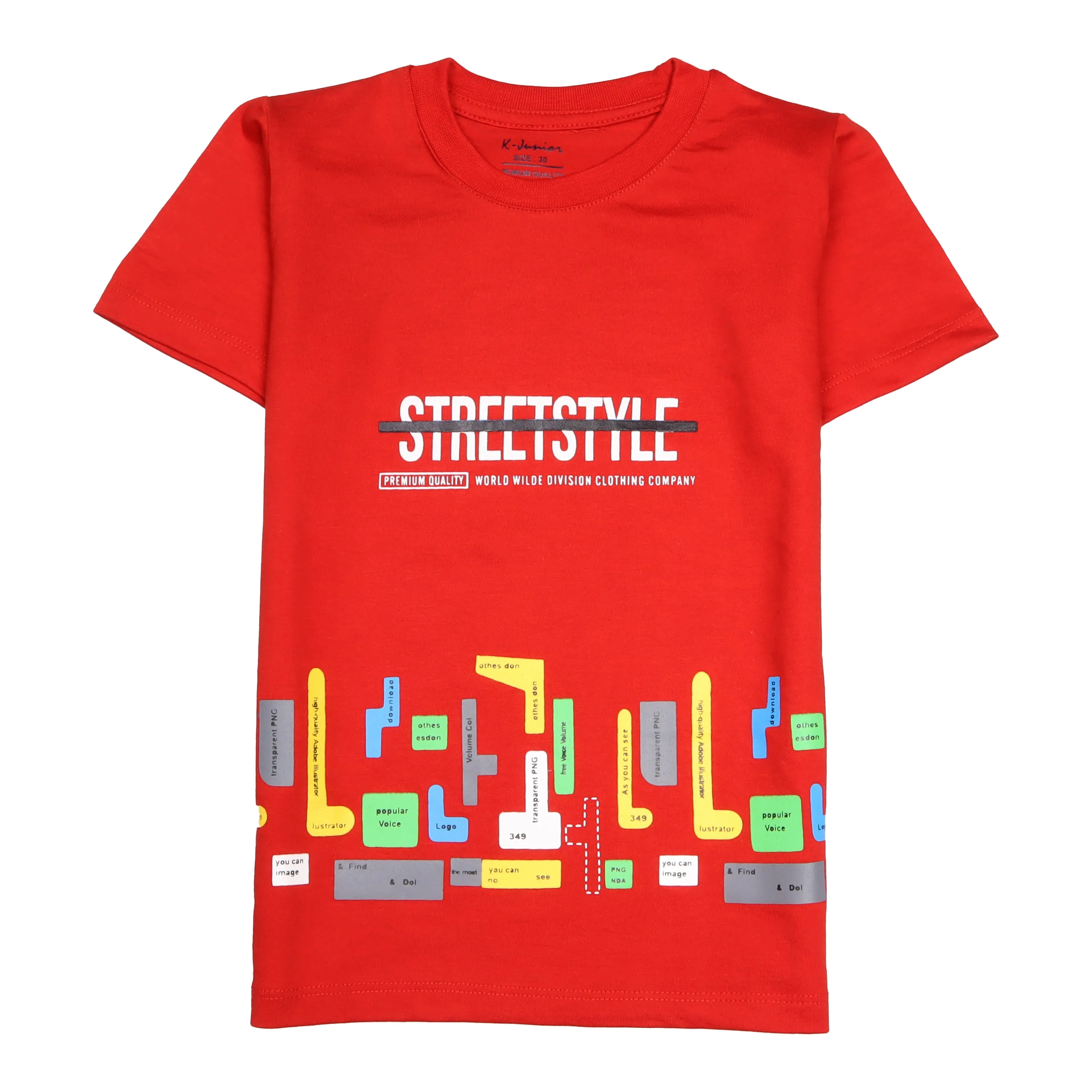 Boys Half Sleeves-Printed T-Shirt (Street)