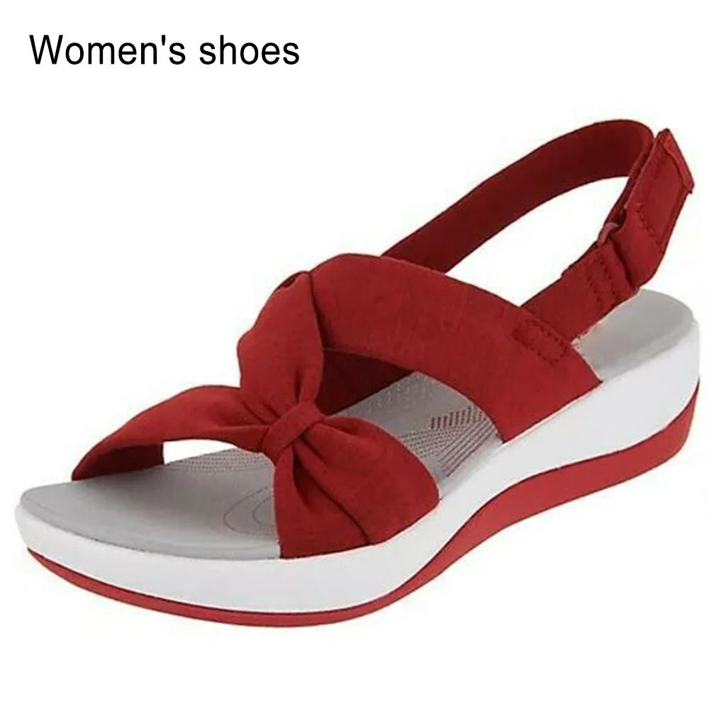 Buckle Design Thick Sole Sandals Ladies Casual Summer Beach Shoes