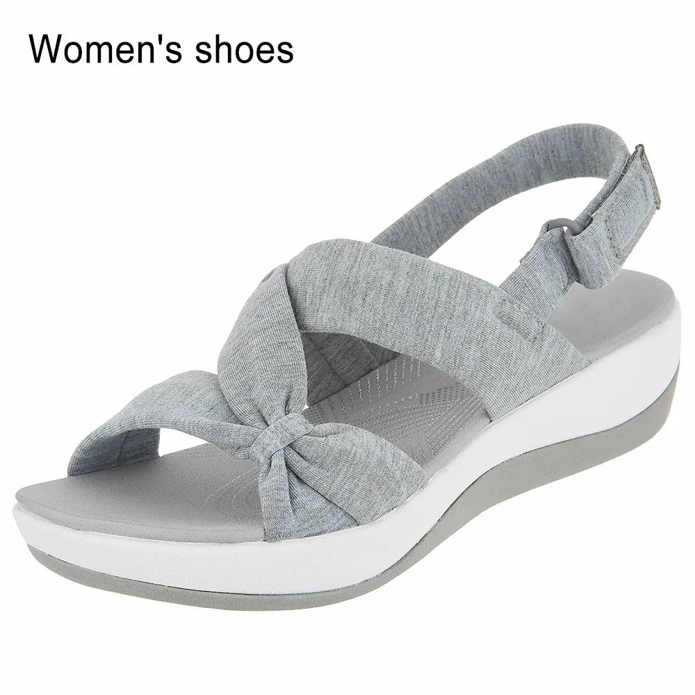 Buckle Design Thick Sole Sandals Ladies Casual Summer Beach Shoes