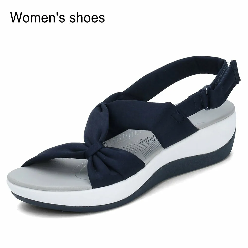 Buckle Design Thick Sole Sandals Ladies Casual Summer Beach Shoes