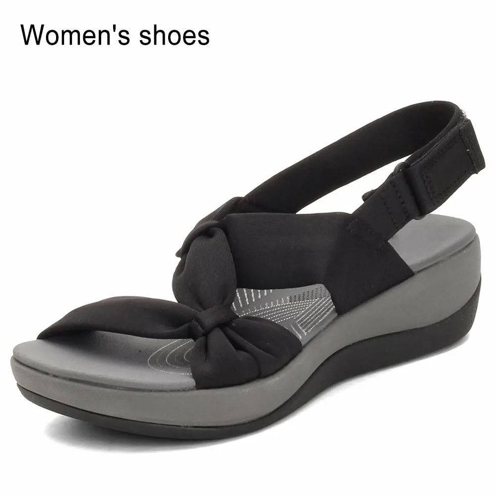 Buckle Design Thick Sole Sandals Ladies Casual Summer Beach Shoes