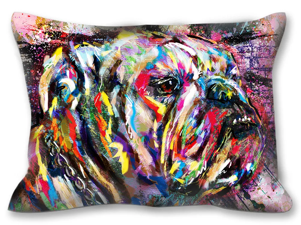 Bulldog Art, Dog Painting, Pet Art