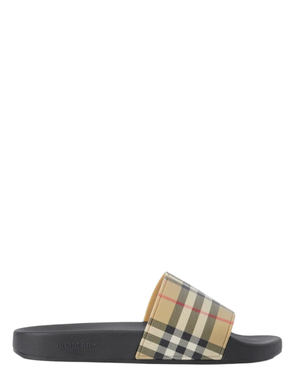 Burberry Women's Check Slides in Archive Beige