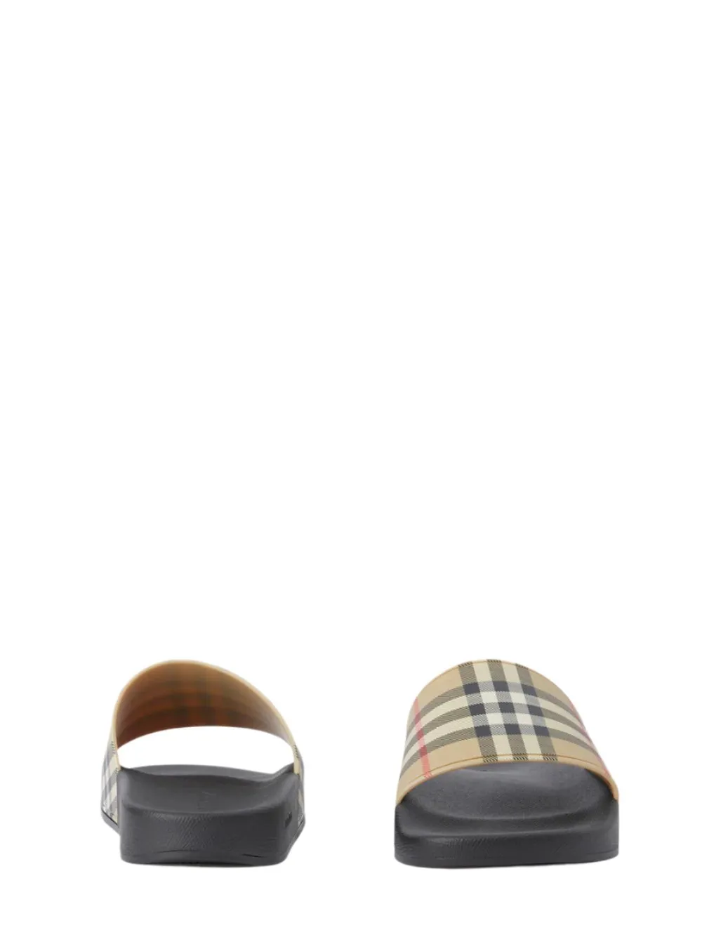 Burberry Women's Check Slides in Archive Beige