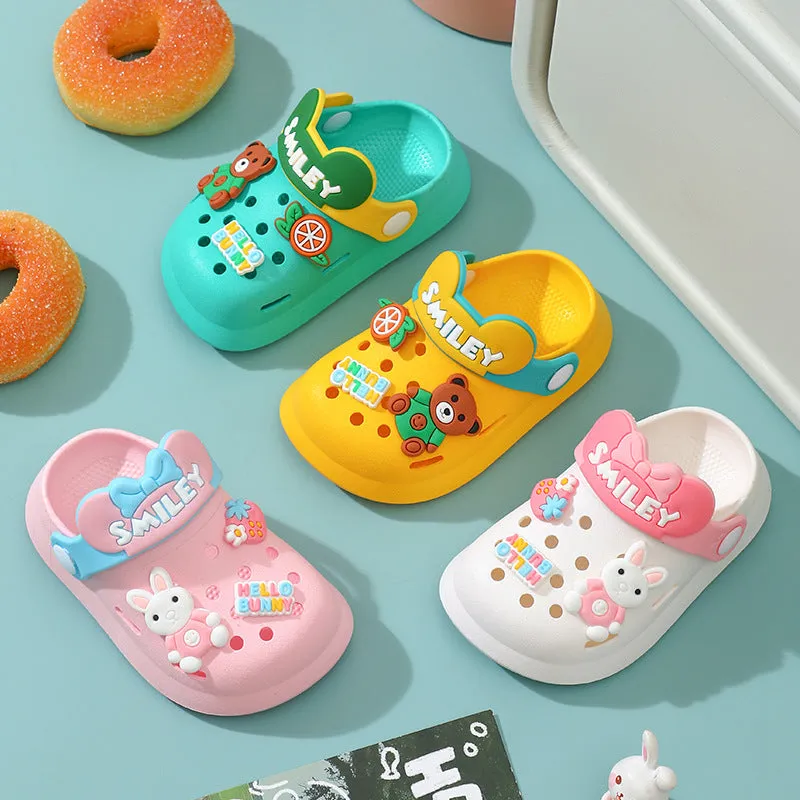 Children's Hole Shoes New Slippers Summer Cute Baby Soft Bottom Boys and Girls Lightweight Outdoor Non-Slip Beach Slippers