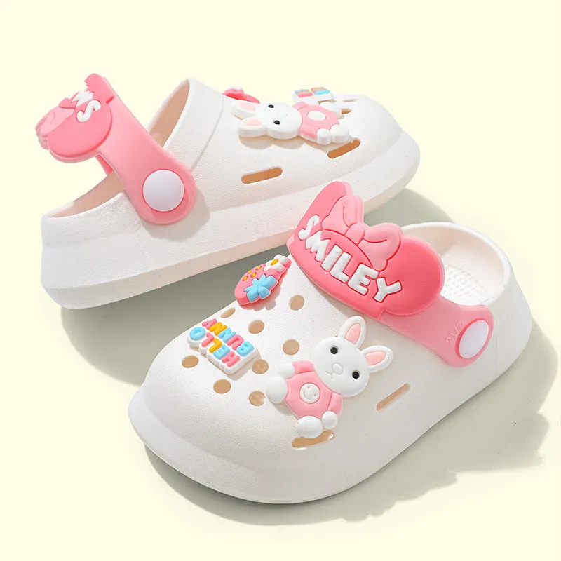 Children's Hole Shoes New Slippers Summer Cute Baby Soft Bottom Boys and Girls Lightweight Outdoor Non-Slip Beach Slippers