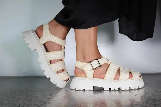 Chloe - Ivory Combo Stitch
