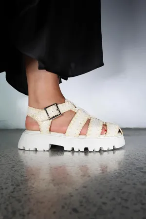 Chloe - Ivory Combo Stitch