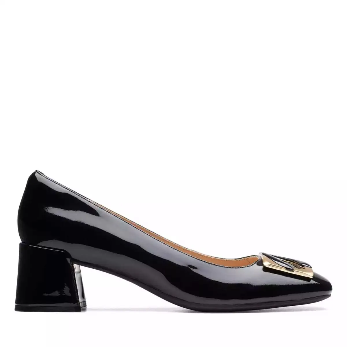 Clarks Women's Nyta45 Jazz Black Patent Shoes 26174697