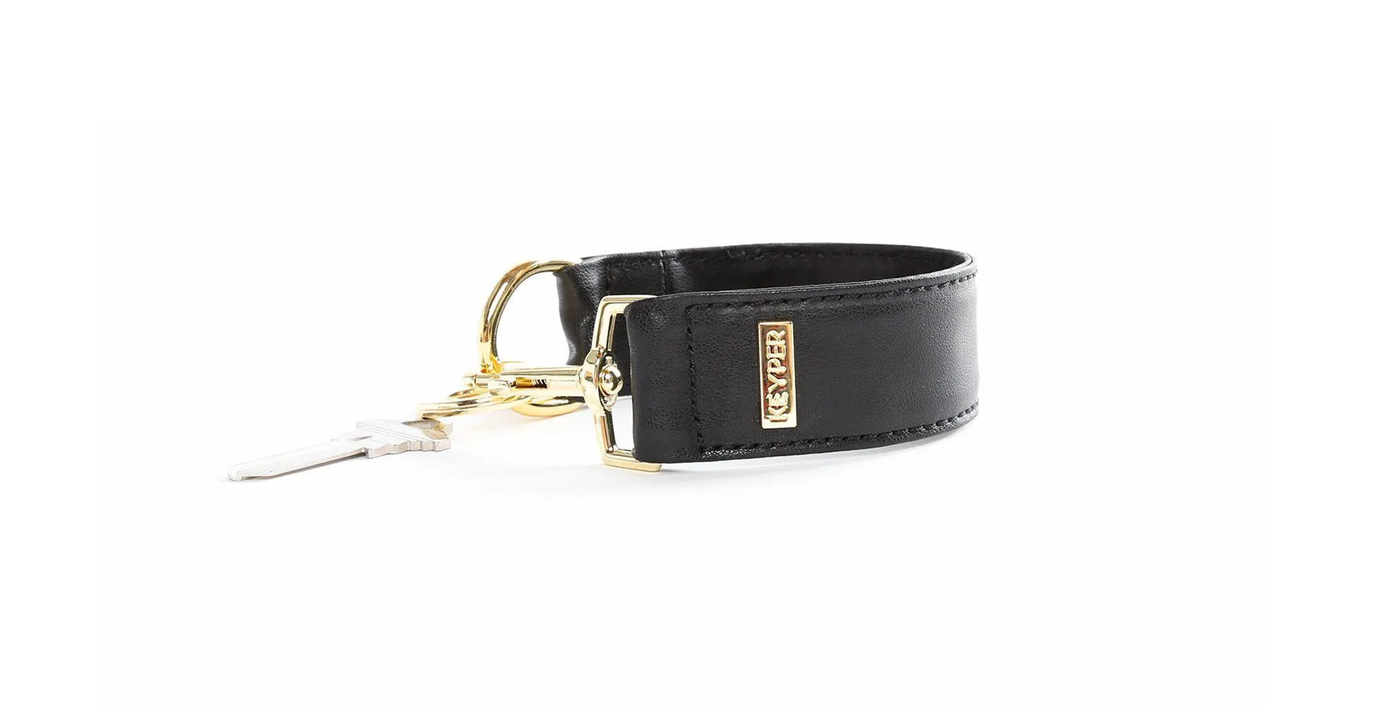 Classic Black PREMIUM LEATHER KEYPER® key ring