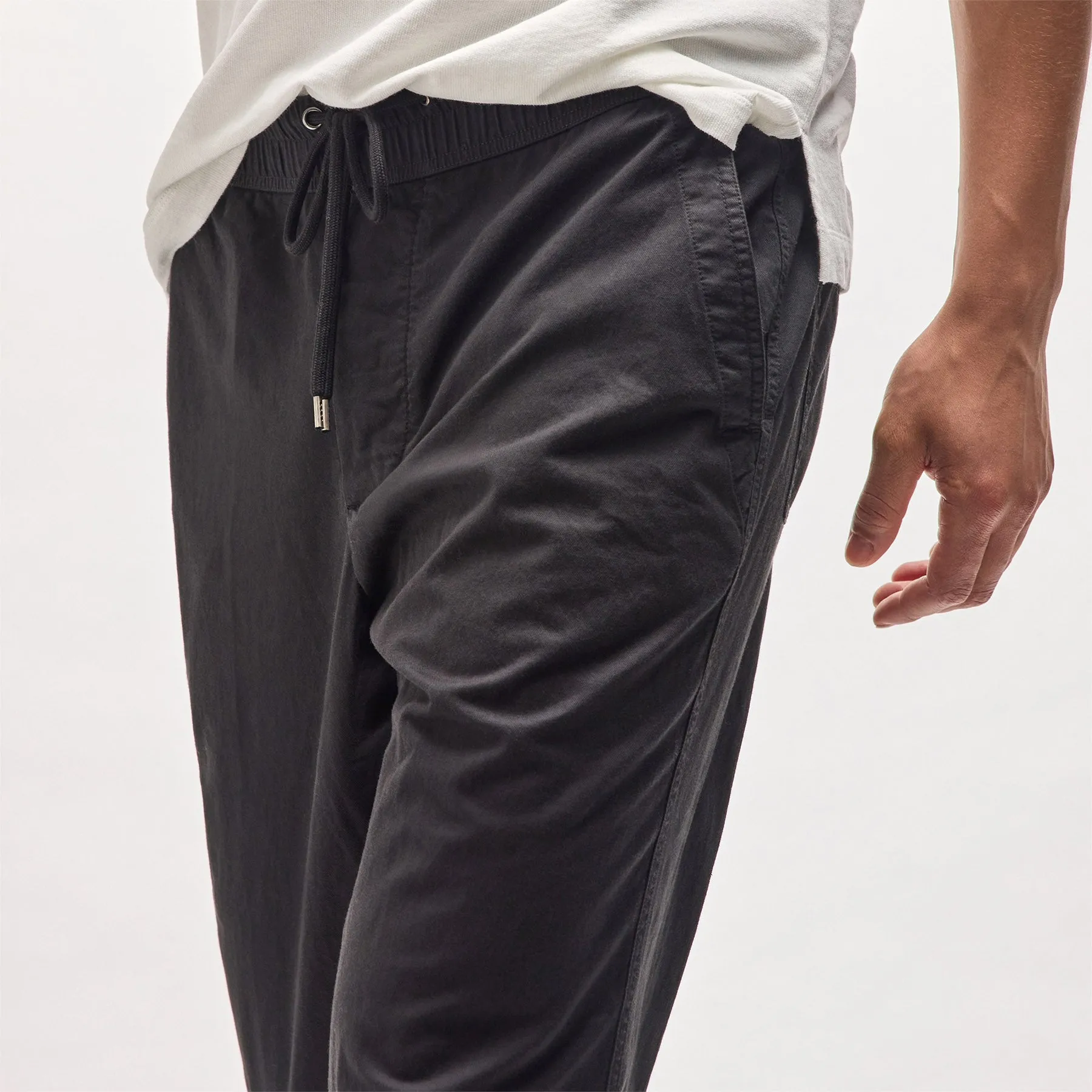 Cotton Linen Work Pant - Black