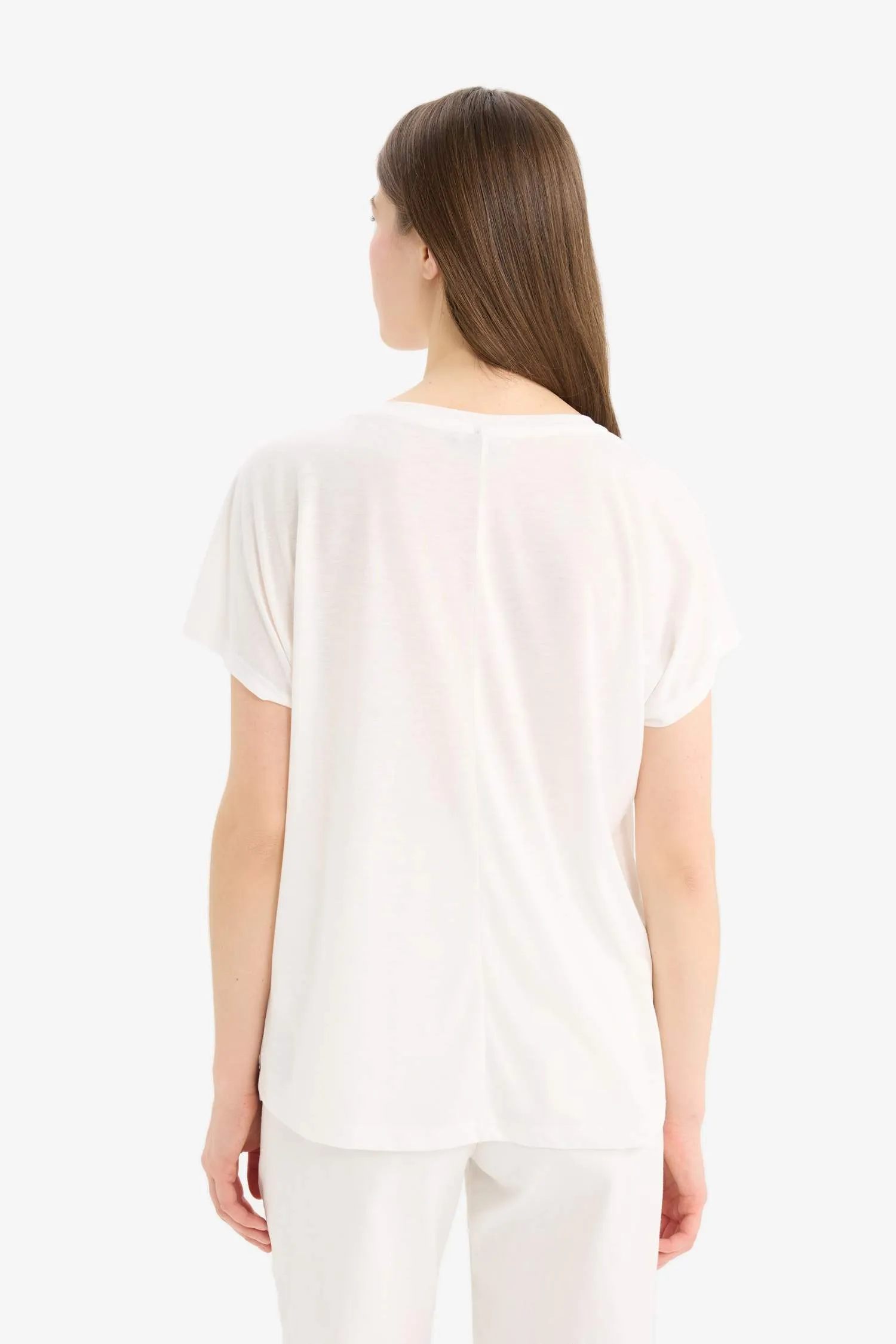 Crew Neck Short Sleeve Floral T-Shirt