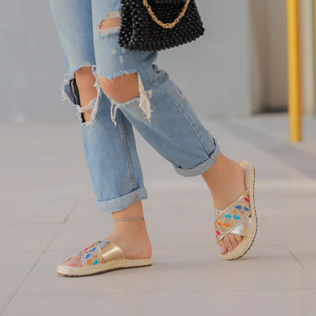 Cross slippers