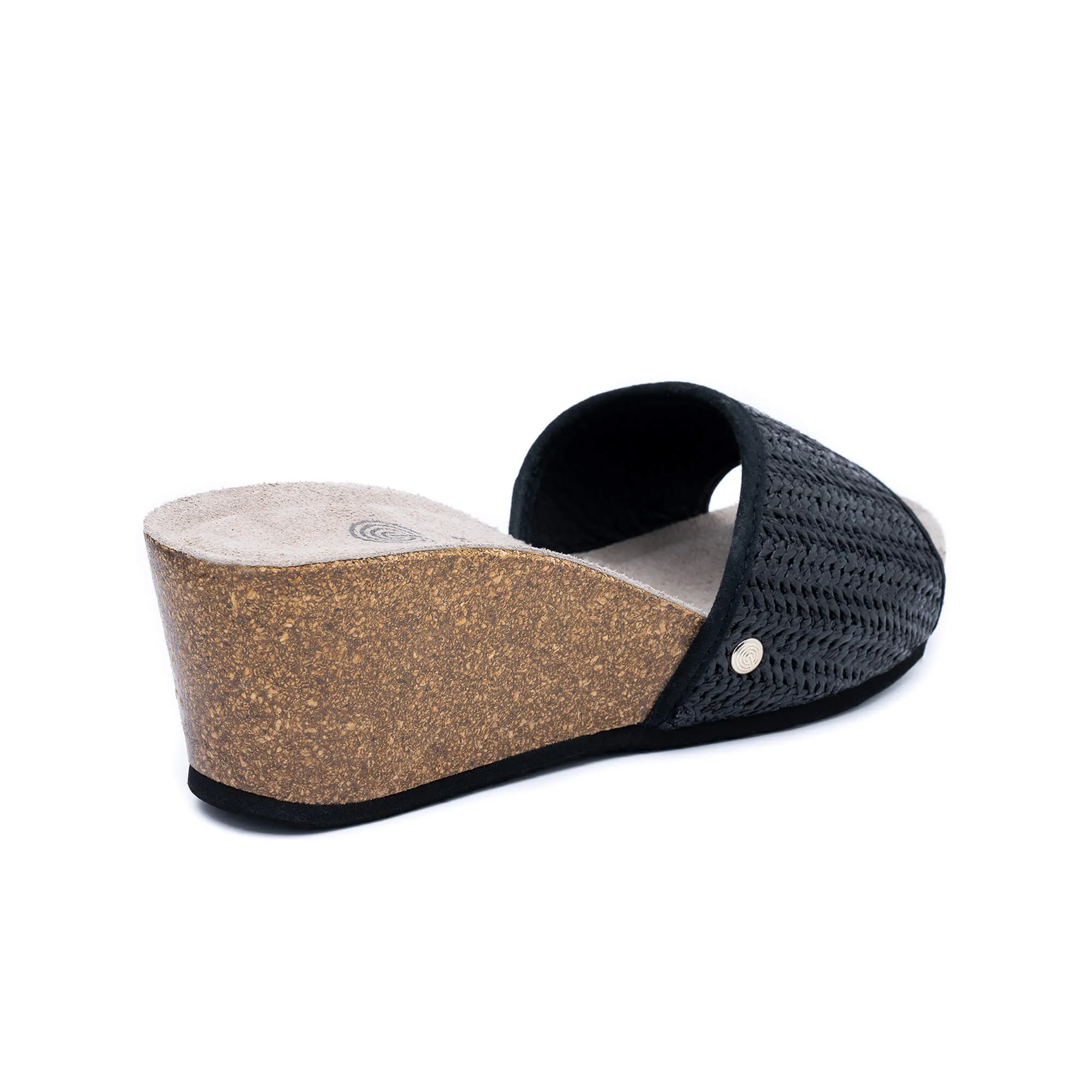Daylis Black Raffia Sandal