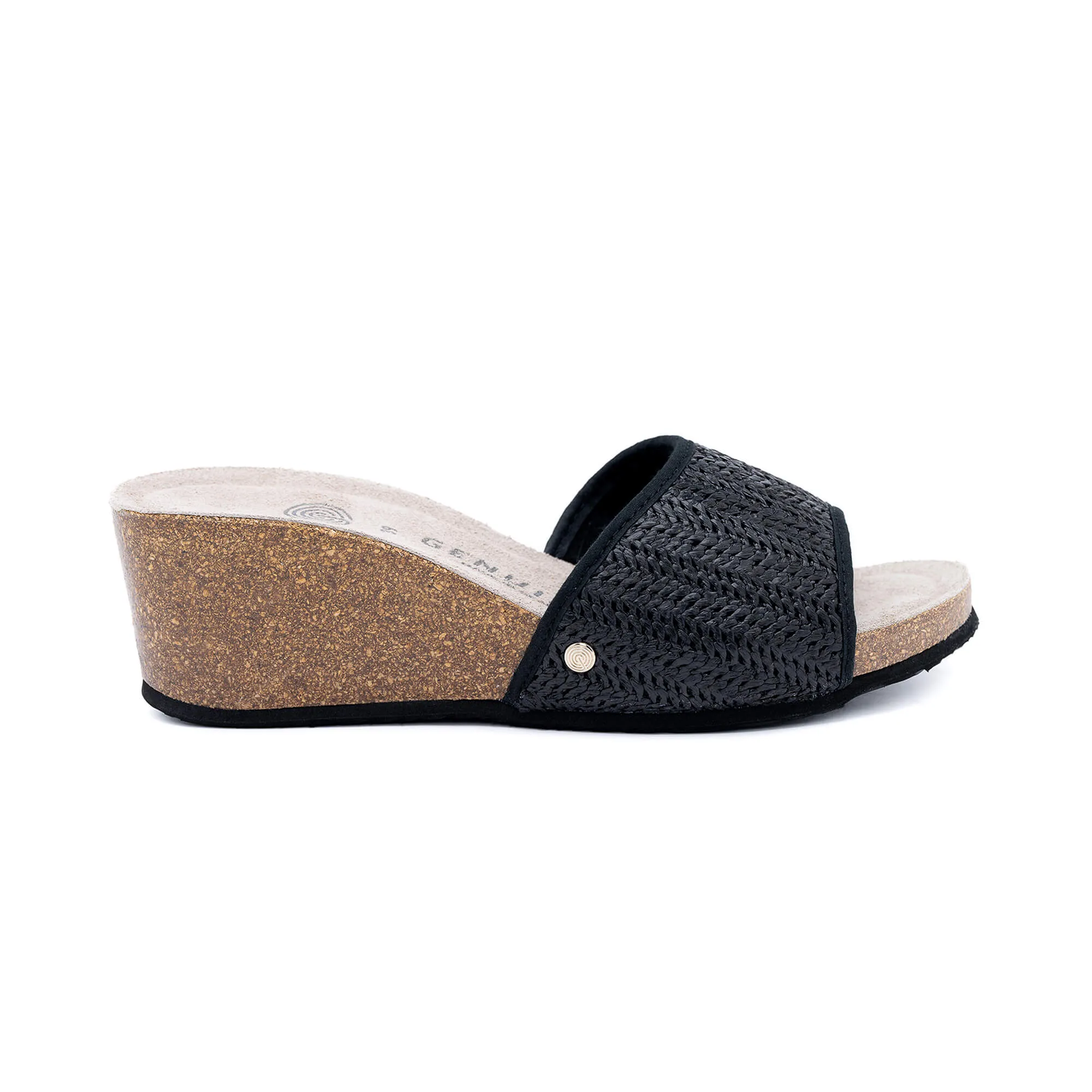 Daylis Black Raffia Sandal