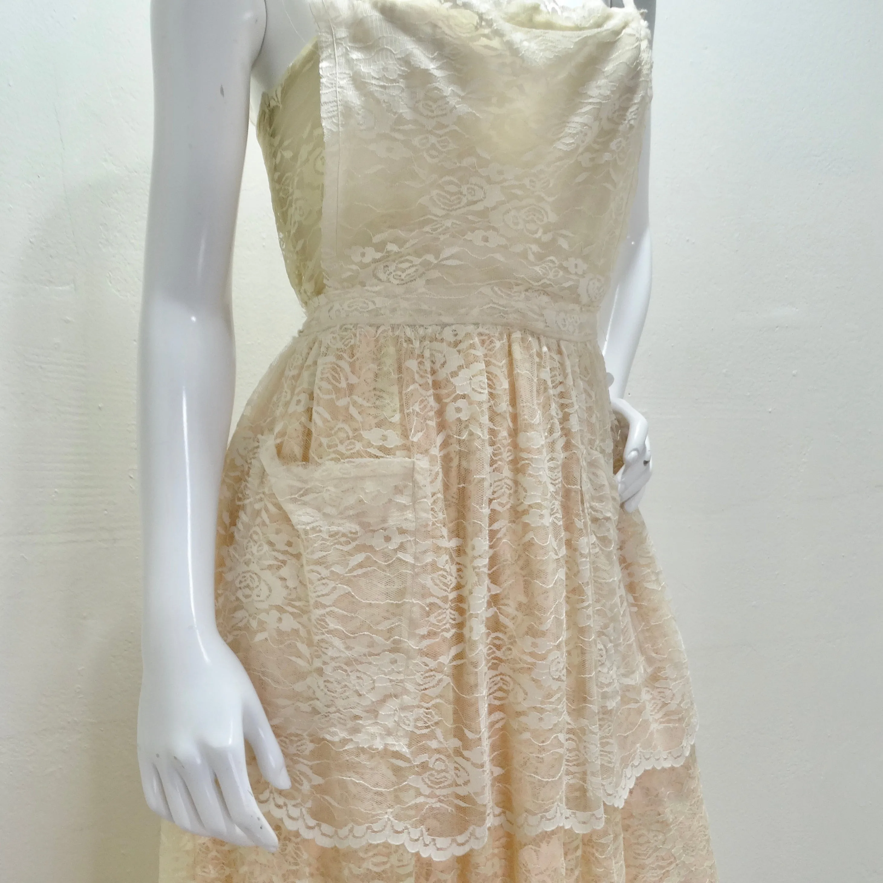 Dolce & Gabbana Baby Pink Lace Dress