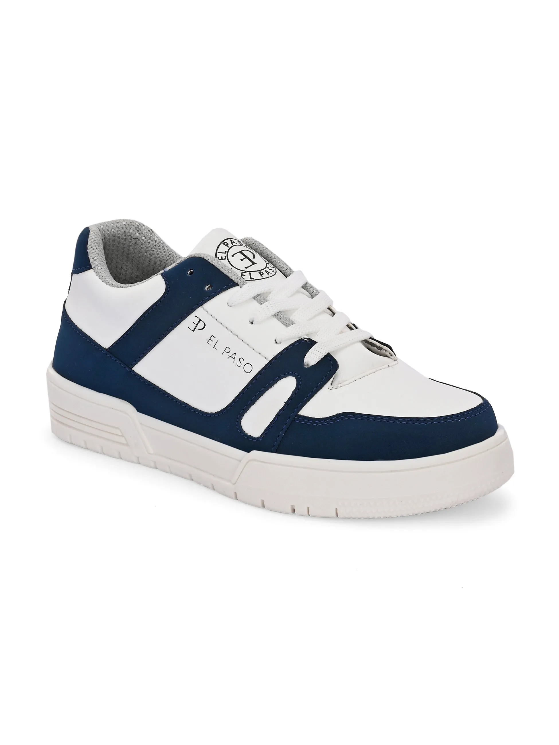 EL PASO Faux Leather Casual Shoes Lace Up Sneakers For Women