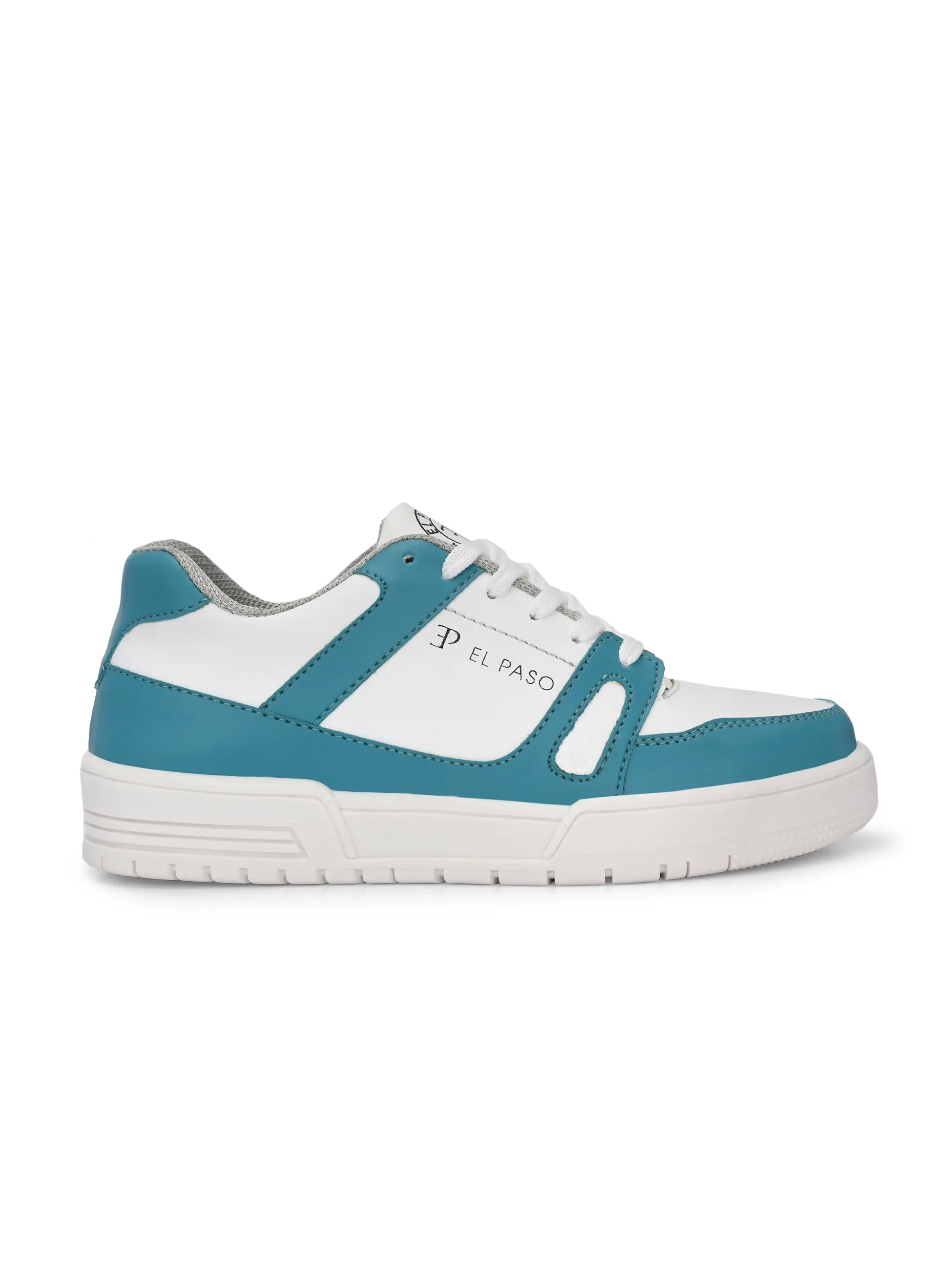 EL PASO Faux Leather Casual Shoes Lace Up Sneakers For Women