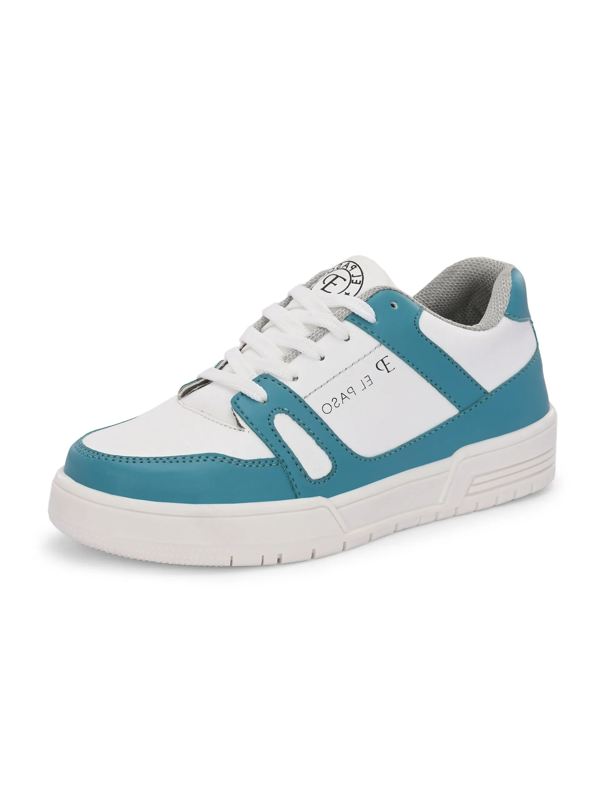 EL PASO Faux Leather Casual Shoes Lace Up Sneakers For Women
