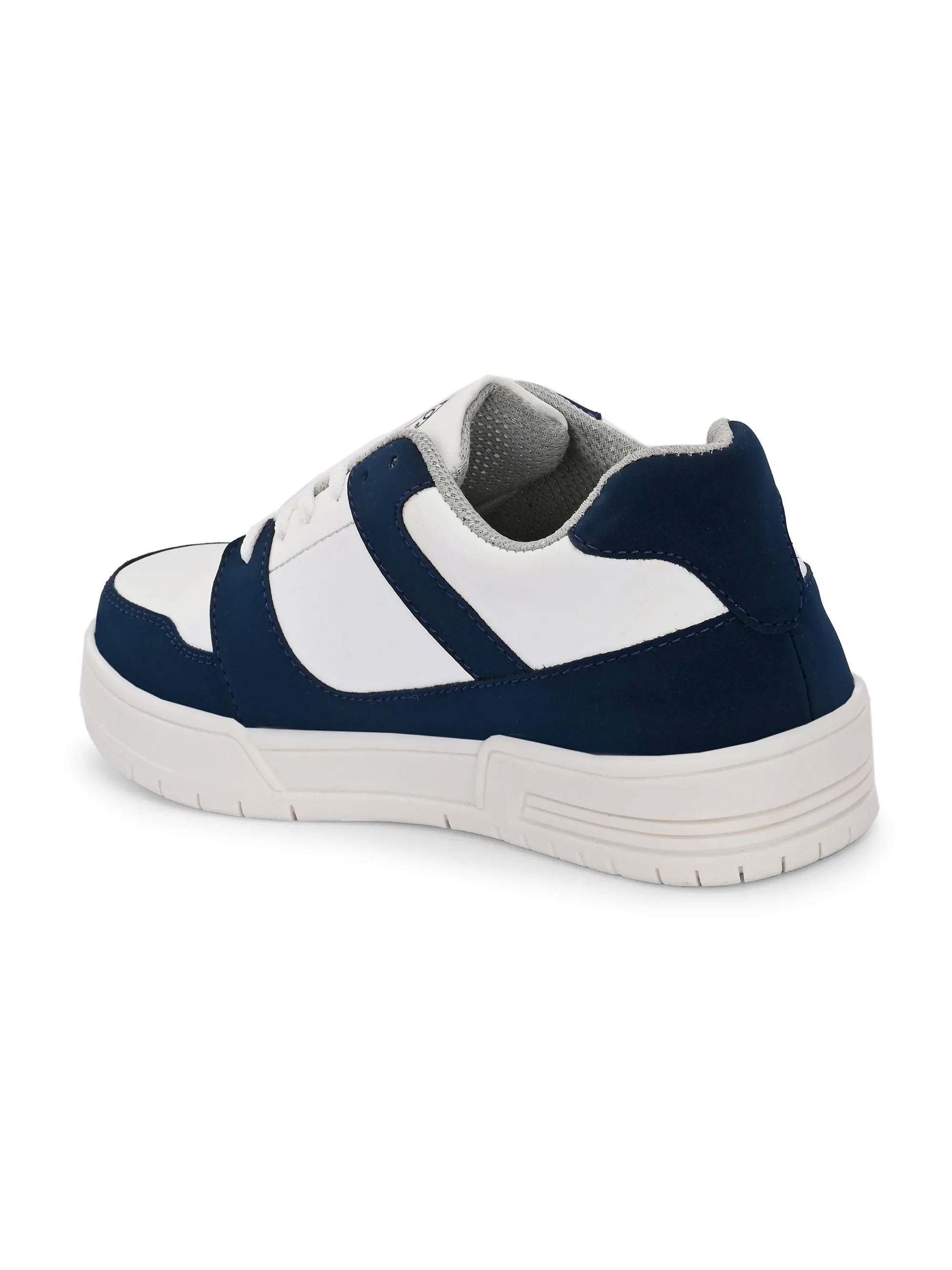 EL PASO Faux Leather Casual Shoes Lace Up Sneakers For Women
