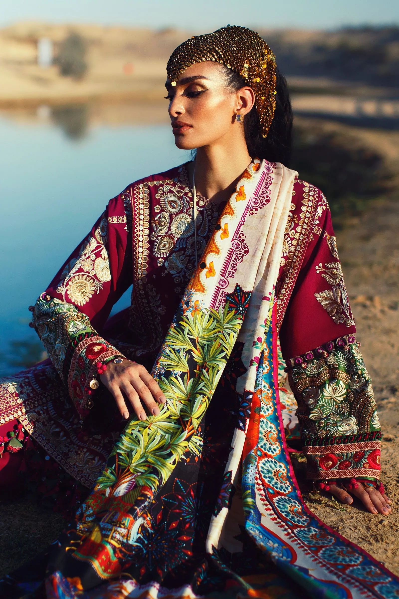 EL22-09 A (NIMA)  | Elan Lawn 2022 | Unstitched Embroidered Lawn Suit