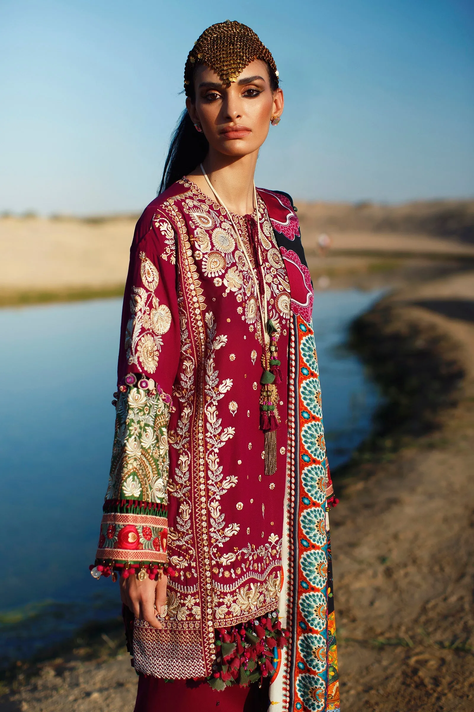 EL22-09 A (NIMA)  | Elan Lawn 2022 | Unstitched Embroidered Lawn Suit