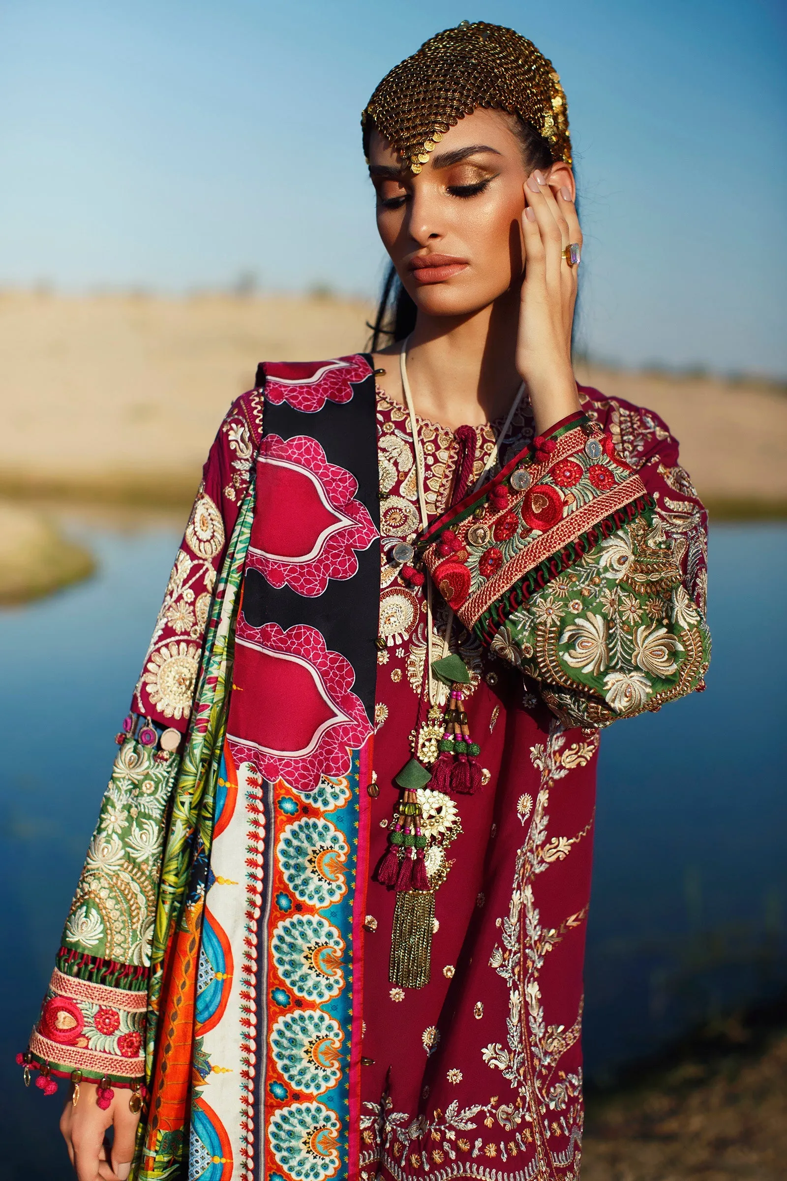EL22-09 A (NIMA)  | Elan Lawn 2022 | Unstitched Embroidered Lawn Suit
